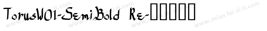 TorusW01-SemiBold Re字体转换